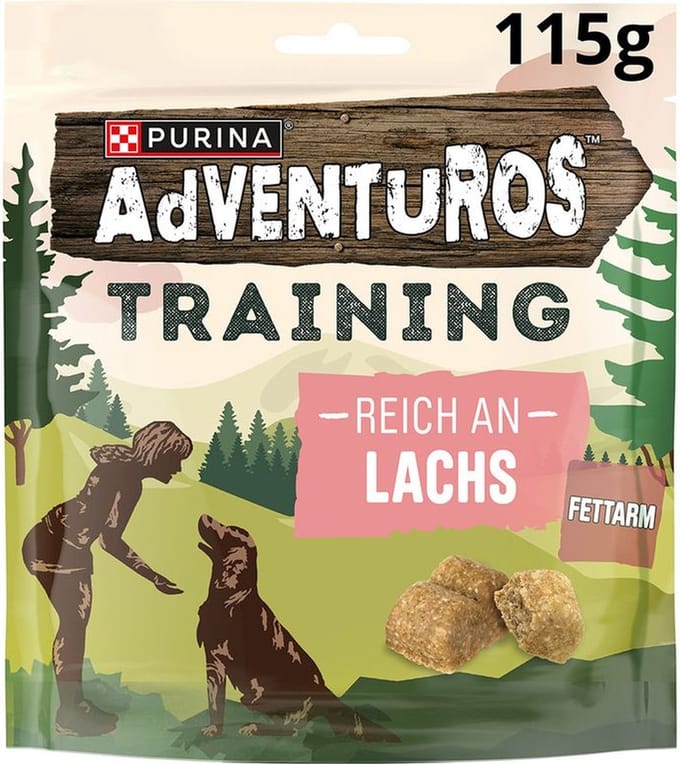 115g PURINA Adventuros Trainingssnoepjes Zalm Hondensnacks