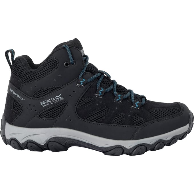 Regatta Dames/Dames Edgepoint IV Mid Cut Wandelschoenen (Zwart/stormblauw)