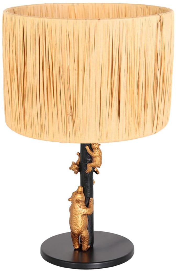 Anne Lighting tafellamp Animaux - zwart - metaal - 20 cm - E27 fitting - 3714ZW