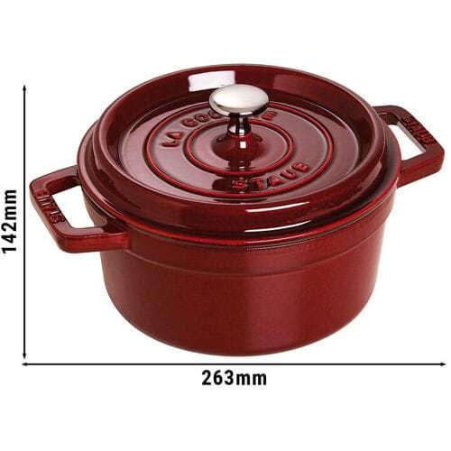 STAUB LA COCOTTE - Kookpot - Ø 200mm - Gietijzer - Grenadine rood