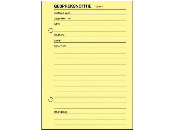 Sigel Expres Message books Gespreksnotitieboek, A6 , 100 vel (krimp 5 stuks)
