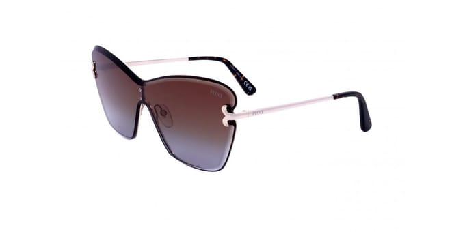 Emilio Pucci Dames Zonnebril Ep0218 32f Shiny Pale Gold/99-1-140