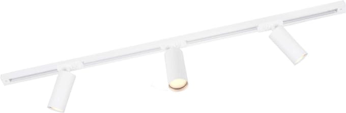 Ledvion - LED Railverlichting 1M + 3 Railspots (5W - 2700K - Wit - Dimbaar) - 1-Fase