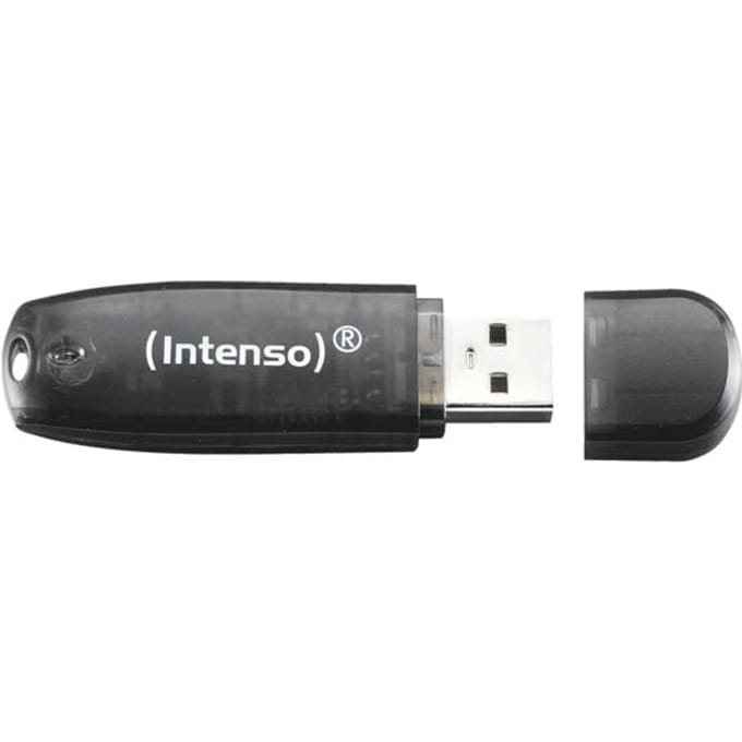 Intenso Rainbow Line USB Drive - Zwart - 16GB - USB-stick