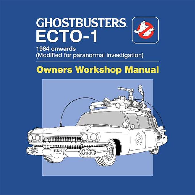 Ghostbusters Ecto-1 User Manual Unisex T-Shirt - Blue - S