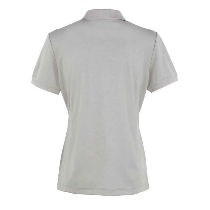 Premier Dames/Dames Coolchecker Piqué Poloshirt (Zilver)