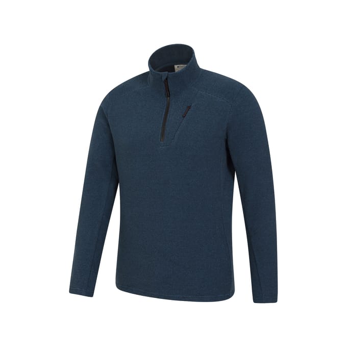 Mountain Warehouse Heren Ridge Half Zip Fleece Top (Blauw)