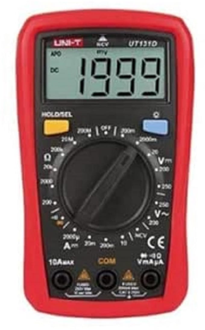 Compacte Digitale Multimeter - AC/DC Spanning, Stroom & Capaciteit - 250V CAT II Veiligheid