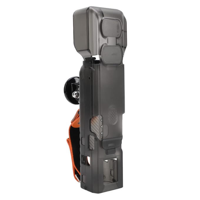 Beschermhoes Set voor Osmo Pocket 3 Impactbestendig Transparante Beschermhoes met Veiligheidskoord gray
