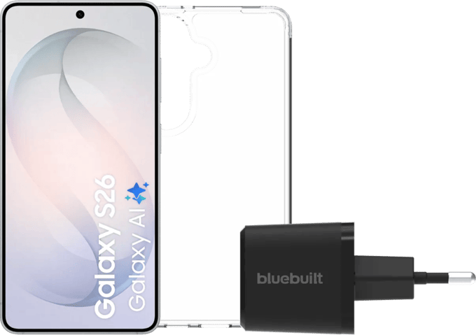 Samsung Galaxy S26 512GB Wit 5G + Basis Accessoirepakket