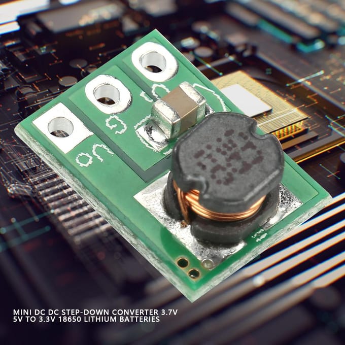 Mini DC DC Step-down Converter 3.7V 5V naar 3.3V 18650 Lithium Batterijen