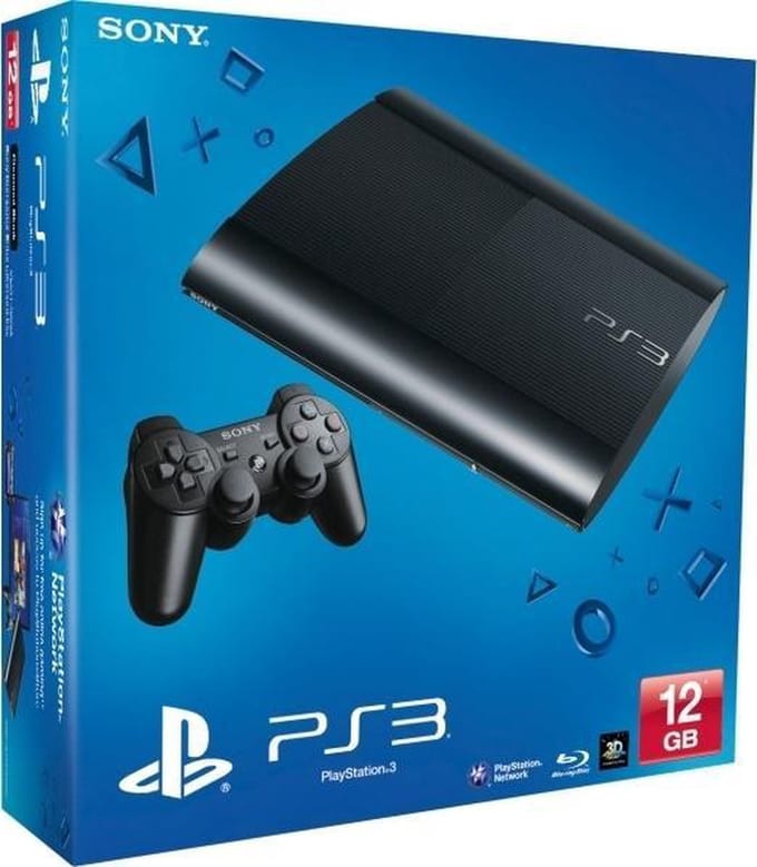 Sony PlayStation 3 Super Slim Console - 12GB - Zwart - PS3