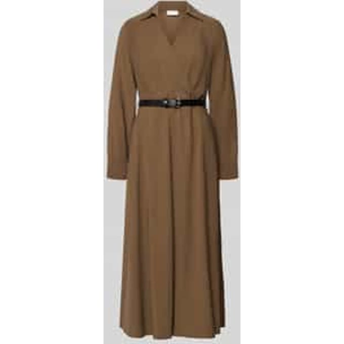 midi-jurk in wikkellook met riem
