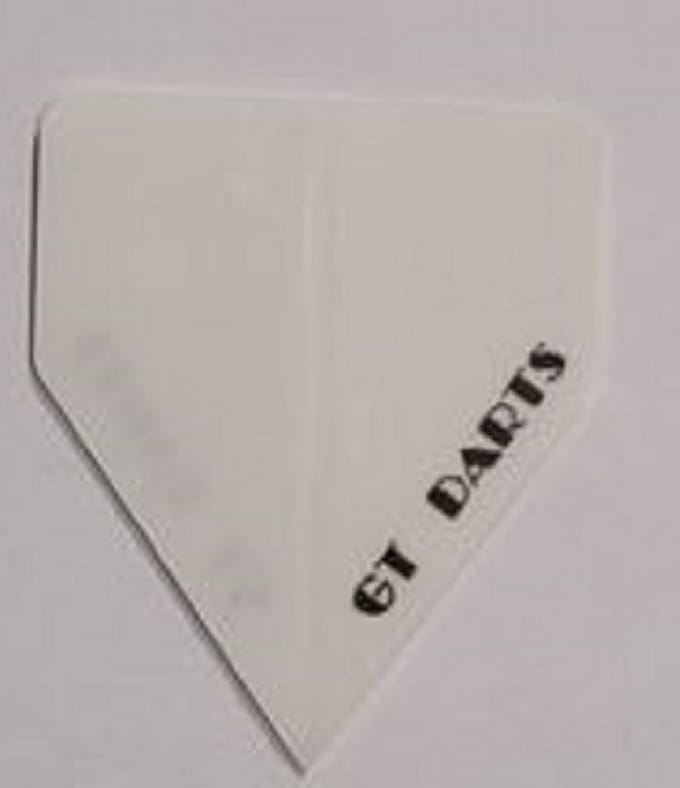 Dart Flights - 10 sets (30 stuks) - 75 micron - Delta Flights - Wit