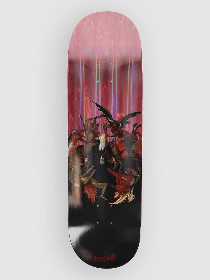 Welcome Torment 9.0" Skateboard Deck rood