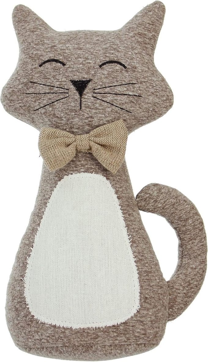 Kattendeurstopper 'Charly' - Zachte Bruine Polyester Deurstopper voor Kattenliefhebbers