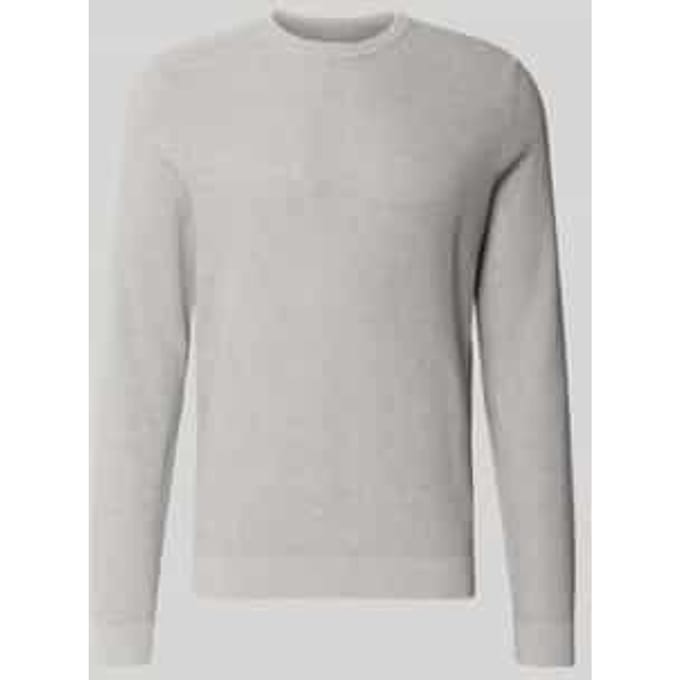 Gebreide pullover met ribboorden