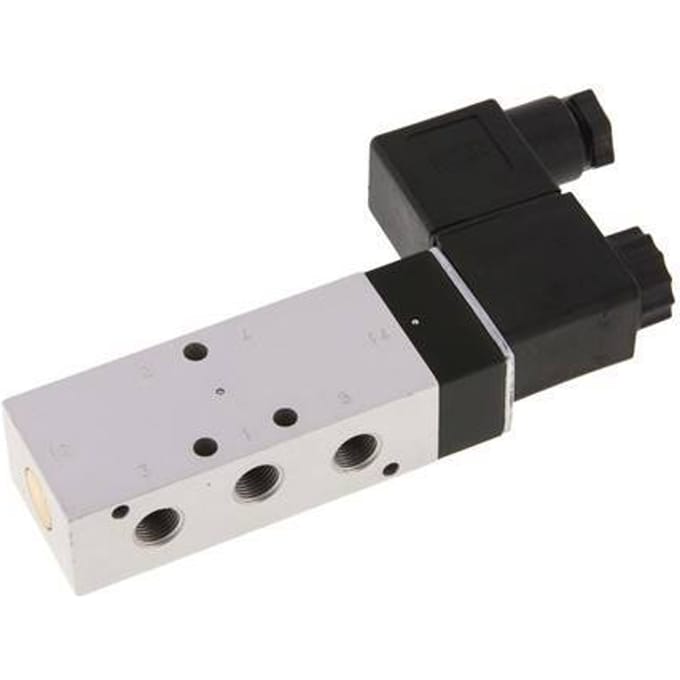 5/2 G1/8'' Magneetventiel 12V DC 3-10bar/42-140psi Airtec