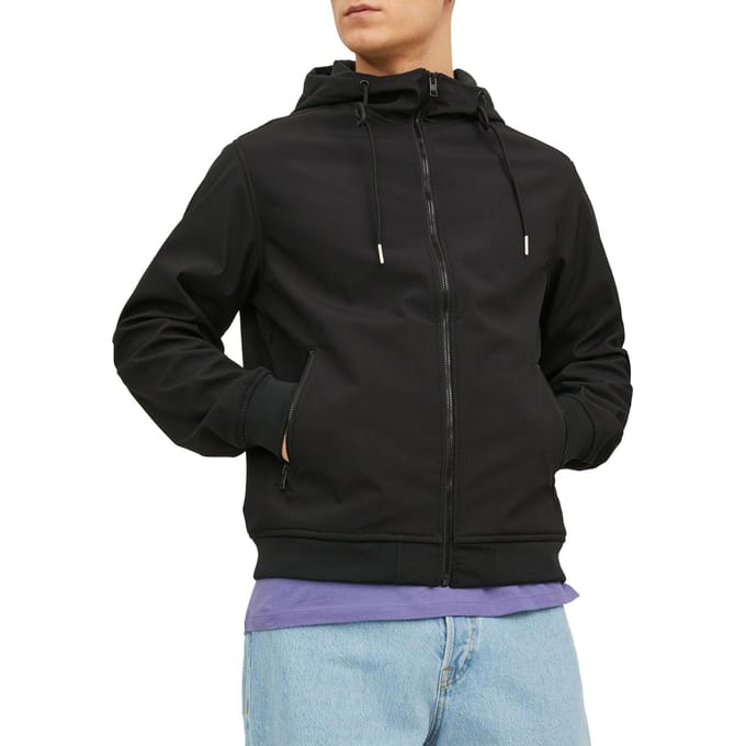 JACK&JONES JJEBASIC SOFTSHELL HOOD NOOS Heren Jas - Maat S