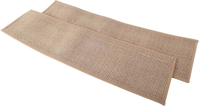 Linnen Trapmatten - Antislip Matten - Veiligheid Trap - Machinewasbaar Sneldrogend - 76 x 20 cm - Grijs