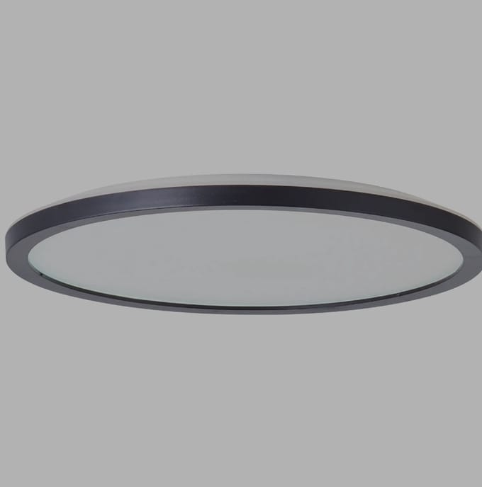 Aquavive - plafondlamp Nera - zwart - ⌀29,4cm 17,5W