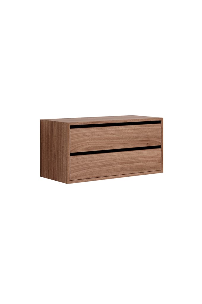 New Works New Works Cabinet Low w. Laden - walnoot