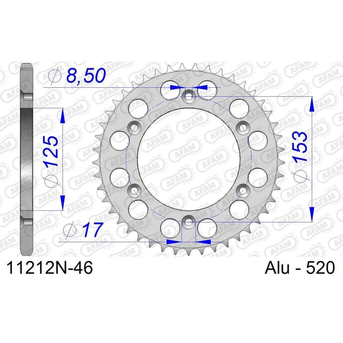 Tandwiel Afam 520 46 dents