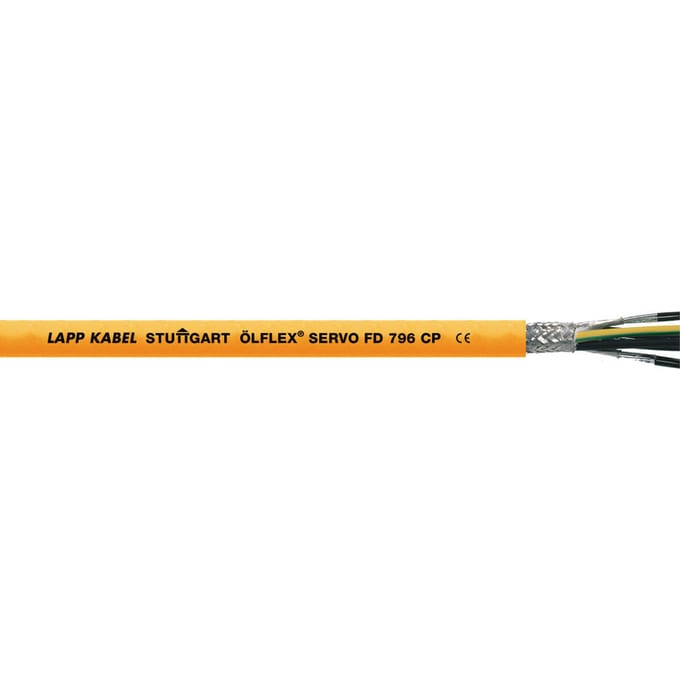 Afgeschermde Servo Kabel OLFLEX FD 796 CP 4G2.5 - 0027951 [2 Meters]