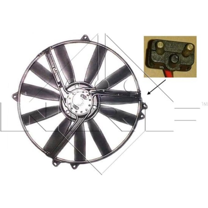 Koelventilatorwiel, motorkoeling NRF 47300