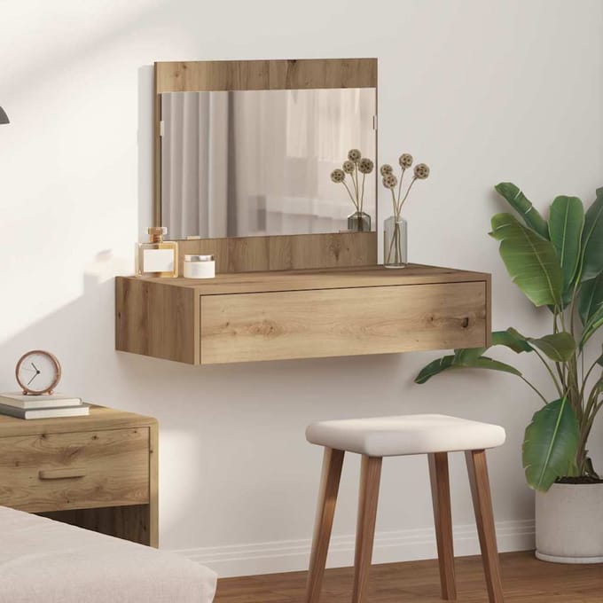 vidaXL - Kaptafel - Bruin - 83 - x - 40 - x - 70 - cm - Bewerkt - hout