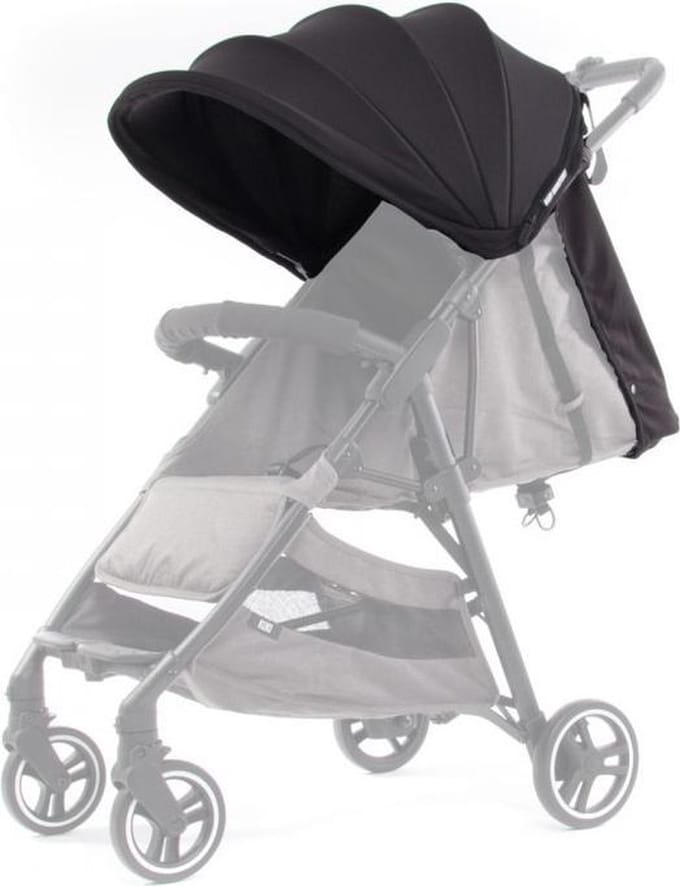Baby Monsters Kinderwagenkap Kuki Textiel Zwart
