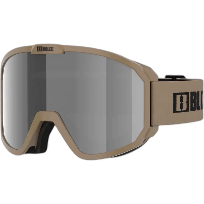 Bliz Rave Skibril Zwart Smoke With Silver Mirror/CAT3