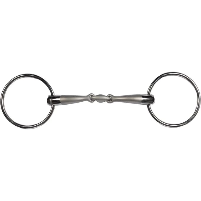 Dubbel bit voor paarden HKM Soft Touch 14 mm
