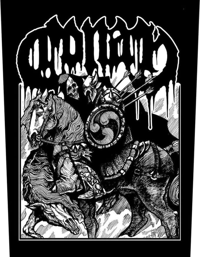 Conan - Horseback Battle Hammer Rugpatch - Zwart