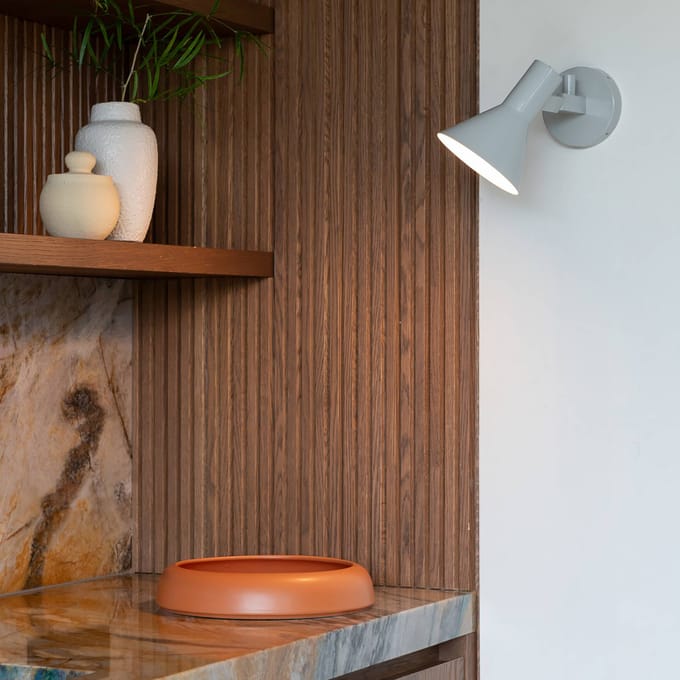 IT´S ABOUT ROMI IT'S ABOUT ROMI wandlamp Stavanger lichtgrijs, stekker, 20 cm