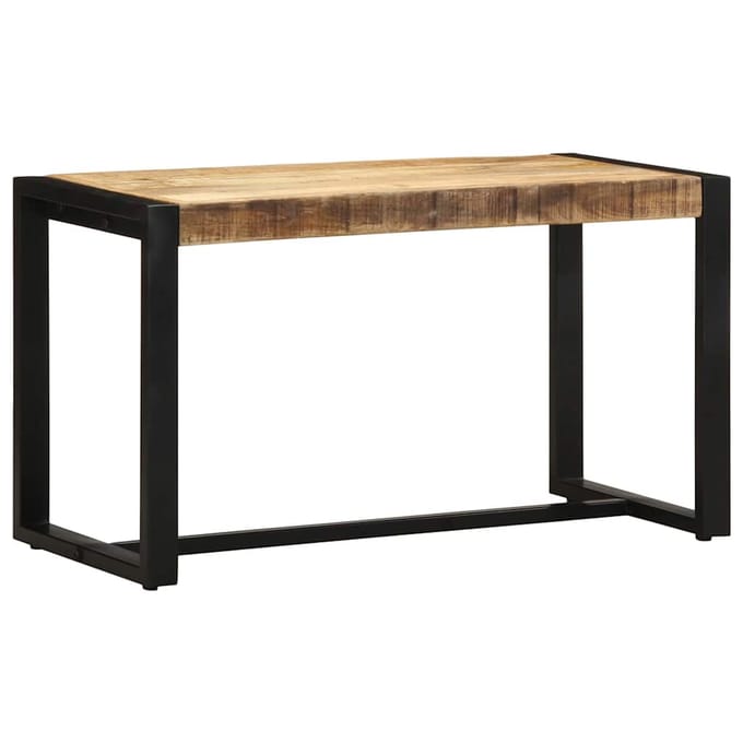 vidaXL - Bank - 80x35x45 - cm - massief - ruw - hout - mango