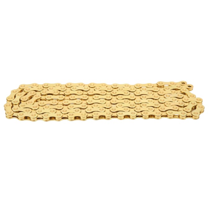 Fietsketting 12 Speed Mountain Racefietsketting Variabele Snelheid Ketting Vervangingsonderdelen Goud beige