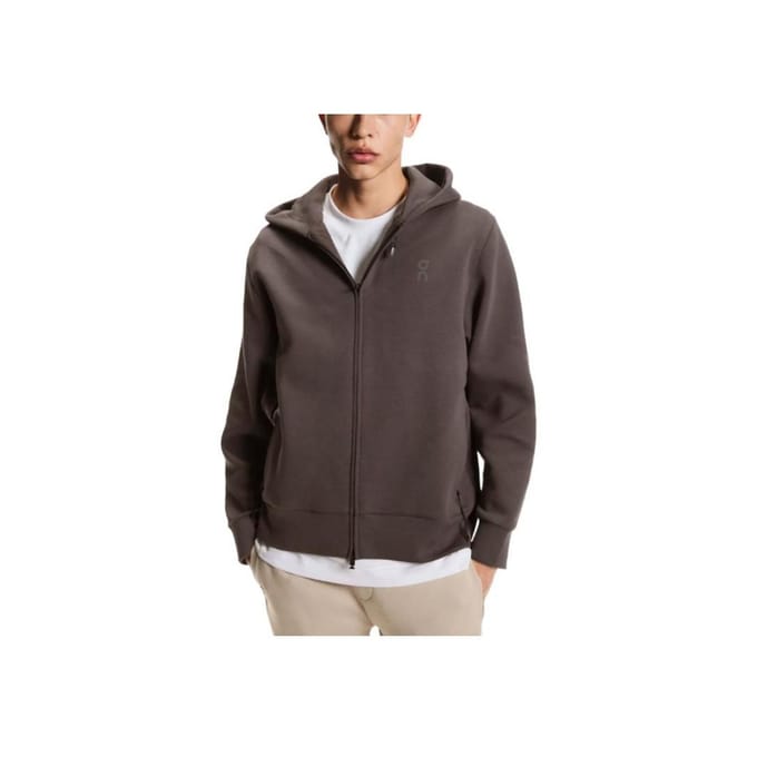 On Focus Tech Hooded Zip Knit Sportjack Heren Jassen 1MF30300569 M gray