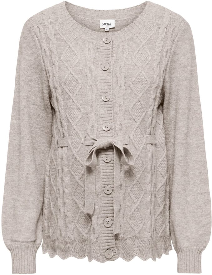 ONLY - OLMKALLU L/S O-NECK BELT CARDIGAN KNT - Dames - Cardigans