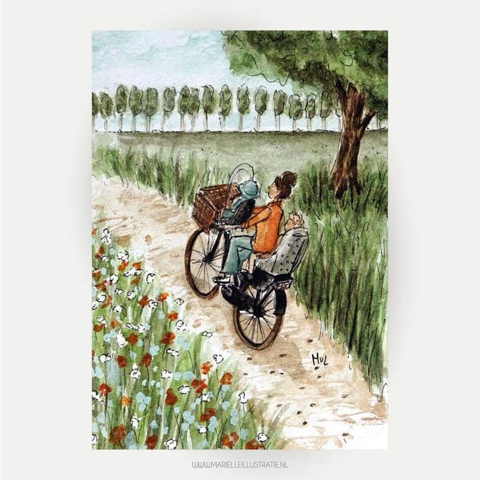 fietsen in de natuur