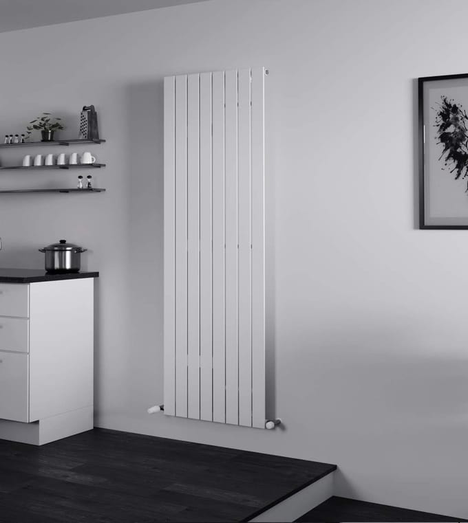 Verticale Paneelradiator - Paneelverwarming - Ruimte Verwarmen - Tijdloos Elegant Design - 1500x595 mm - Wit