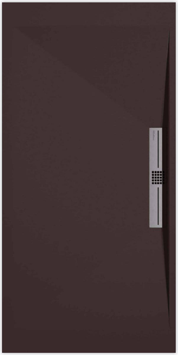 Sanifun douchebak Stone Side Chocolate Smooth 1400 x 900 S