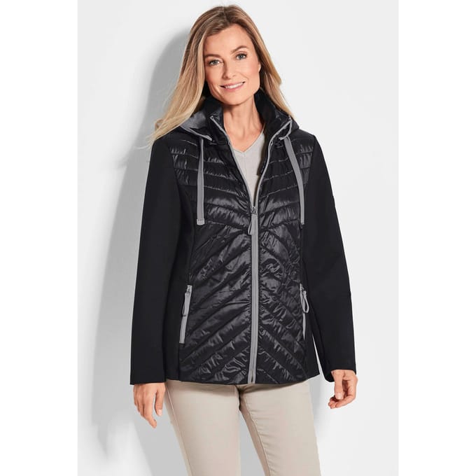 Jas met opstaande kraag - zwart - Gr. 21 van Goldner Fashion