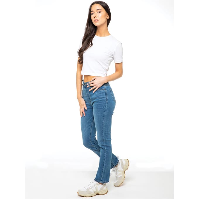 Enzo Rechte Denim Jeans voor Dames