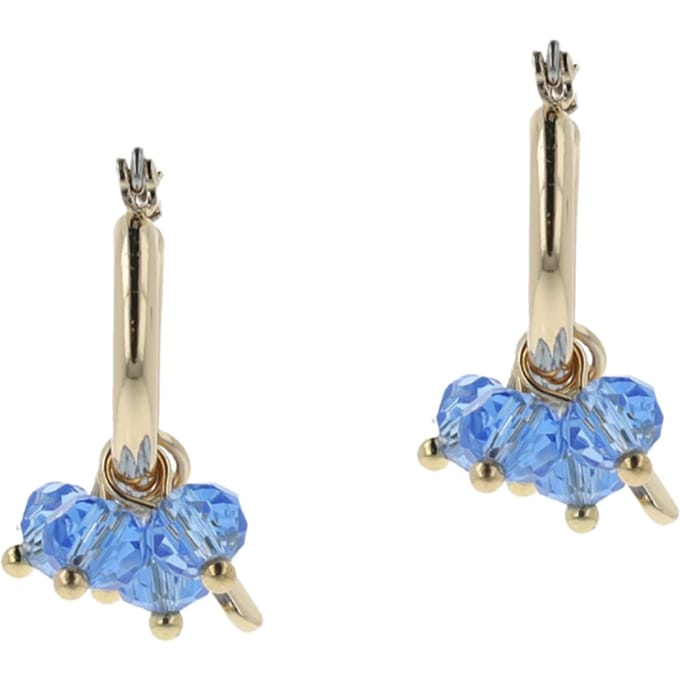 OTAZU Light Sapphire Crystal Hoops Blue Talla: OS | Pendientes Outlet | Mujer | Azul