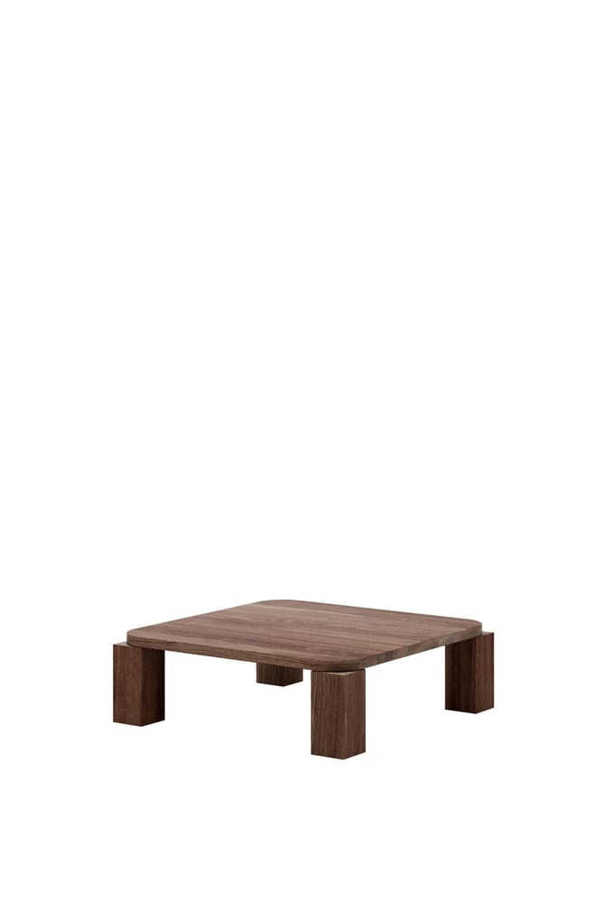 New Works Atlas Coffee Table - gerookt eiken - 82 x 82 cm