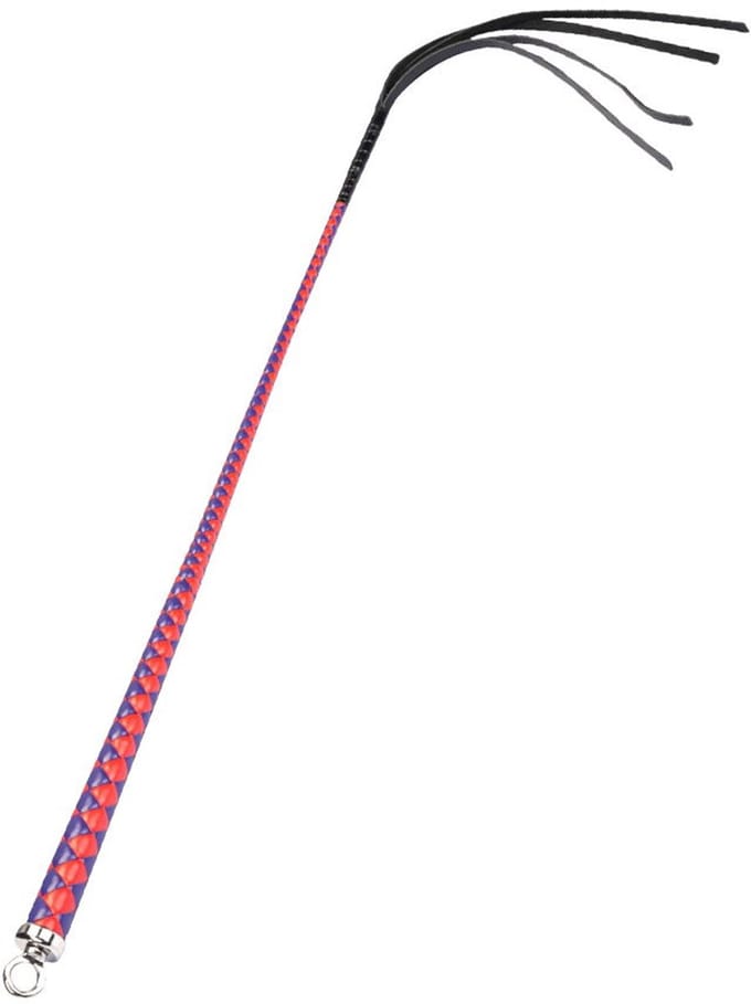 RISE - Japanse Bull Whip - 90 cm - Rood/Blauw