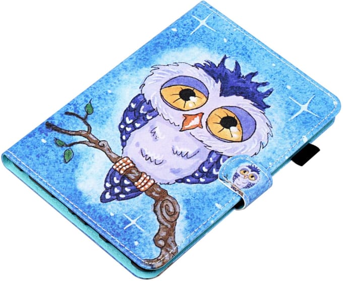Bescherm-Etui Hoes Map geschik voor Samsung Galaxy Tab A11 Plus - A9 Plus - 11" "Cartoon Uil"