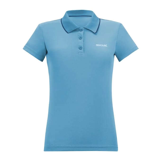 Dames Maverick V Polo met logo en V-vormige uiteinden