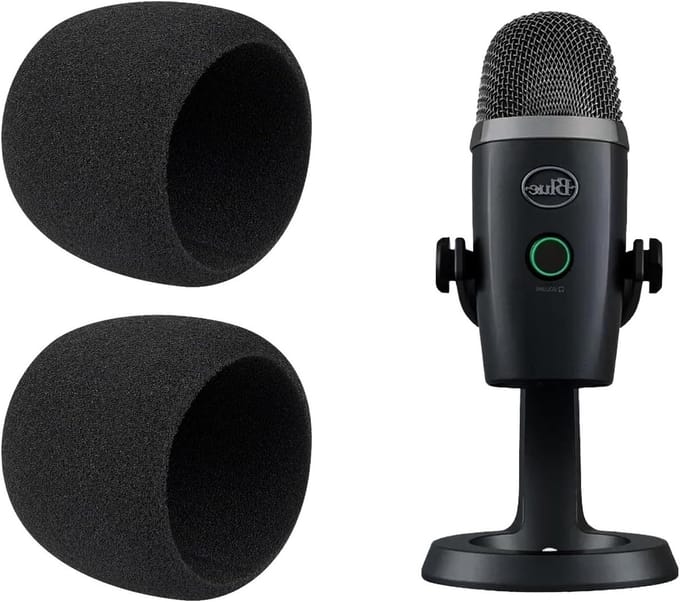 2 Stuks Microfoon Popfilter voor Blue Yeti Nano USB Microfoon, Bescherming tegen Windruis en Plosieven, Geluidsisolatie Accessoire
